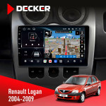 Штатная магнитола Renault Logan 2004-2007 Decker D9-011 4x64 DSP 4G 360