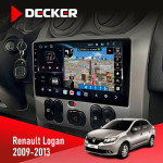 Штатная магнитола Renault Logan 2009-2013 Decker D9-011 4x64 DSP 4G 360
