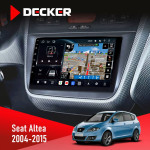 Штатная магнитола Seat Altea 2004-2015 Decker D9-011 4x64 DSP 4G 360