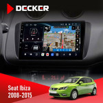 Штатная магнитола Seat Ibiza 2008-2015 Decker D9-011 4x64 DSP 4G 360