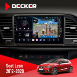 Штатная магнитола Seat Leon 2012-2020 Decker D9-011 4x64 DSP 4G 360