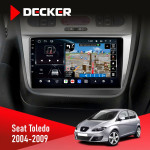 Штатная магнитола Seat Toledo 2004-2009 Decker D9-011 4x64 DSP 4G 360