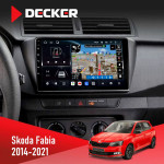 Штатная магнитола Skoda Fabia 2014-2021 Decker D9-011 4x64 DSP 4G 360