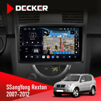 Штатна магнітола SsangYong Rexton 2007-2012 Decker D9-011 4x64 DSP 4G 360