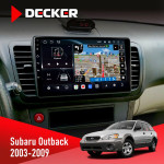 Штатная магнитола Subaru Outback 2003-2009 Decker D9-011 4x64 DSP 4G 360