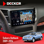 Штатная магнитола Subaru Outback 2009-2014 Decker D9-011 4x64 DSP 4G 360
