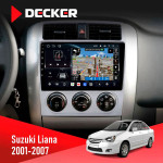 Штатная магнитола Suzuki Liana 2001-2007 Decker D9-011 4x64 DSP 4G 360