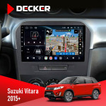 Штатная магнитола Suzuki Vitara 2015  Decker D9-011 4x64 DSP 4G 360