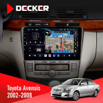 Штатная магнитола Toyota Avensis 2002-2008 Black Decker D9-011 4x64 DSP 4G 360