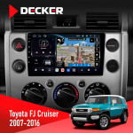 Штатная магнитола Toyota FJ Cruiser 2007-2016 Black Decker D9-011 4x64 DSP 4G 360