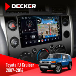 Штатная магнитола Toyota FJ Cruiser 2007-2016 Decker D9-011 4x64 DSP 4G 360
