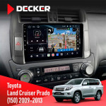 Штатная магнитола Toyota Land Cruiser Prado 150 2009-2013 Decker D9-011 4x64 DSP 4G 360