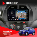Штатная магнитола Toyota RAV4 2000-2003 Decker D9-011 4x64 DSP 4G 360