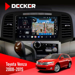 Штатная магнитола Toyota Venza 2008-2015 AMP Decker D9-011 4x64 DSP 4G 360