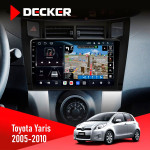 Штатная магнитола Toyota Yaris 2005-2010 Decker D9-011 4x64 DSP 4G 360