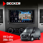 Штатная магнитола Volkswagen Crafter 2006-2016 Decker D9-011 4x64 DSP 4G 360