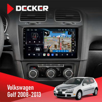 Штатная магнитола Volkswagen Golf 2008-2013 Decker D9-011 4x64 DSP 4G 360