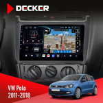 Штатная магнитола Volkswagen Polo 2011-2018 Decker D9-011 4x64 DSP 4G 360