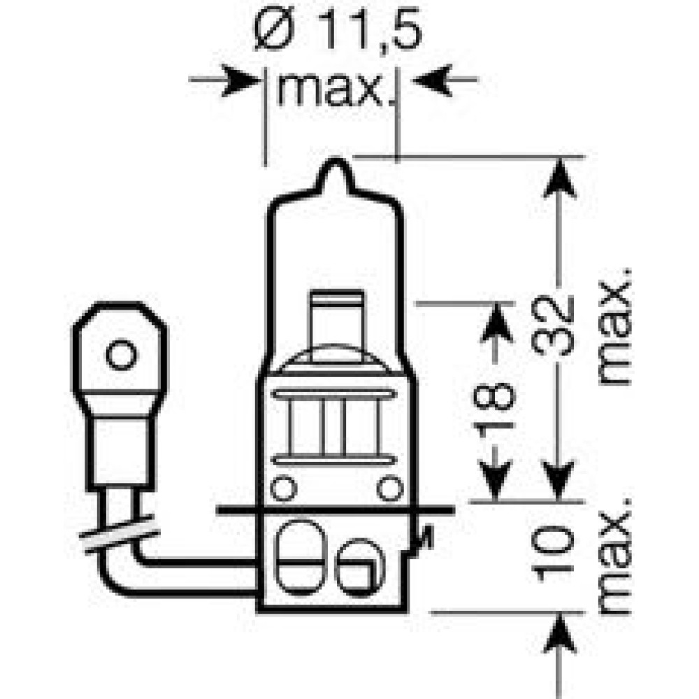 64156-FS OSRAM Лампа H3 24V 70W PK22s ORIGINAL