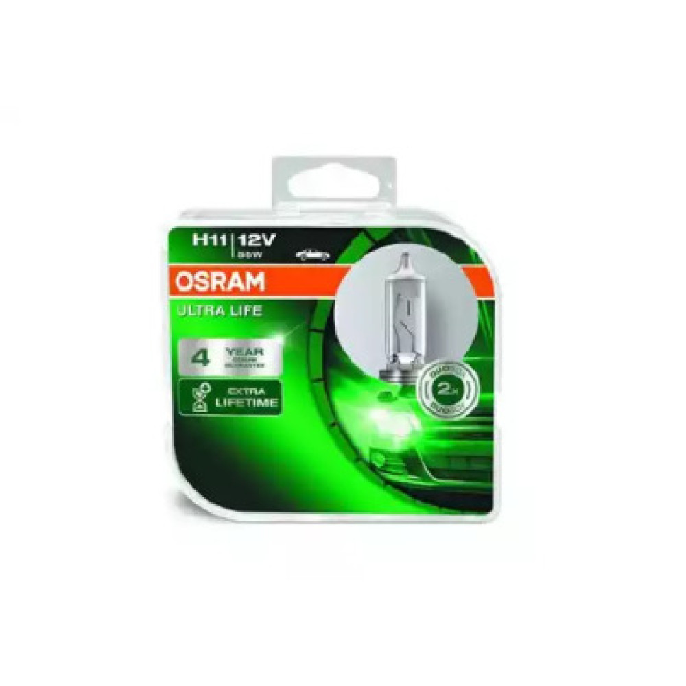64211ULT-HCB-DUO OSRAM Лампа H11 12V 55W PGJ19-2 ULTRA LIFE