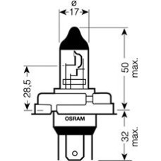 64183-FS OSRAM Лампа R2 12V 45/40W P45T ORIGINAL
