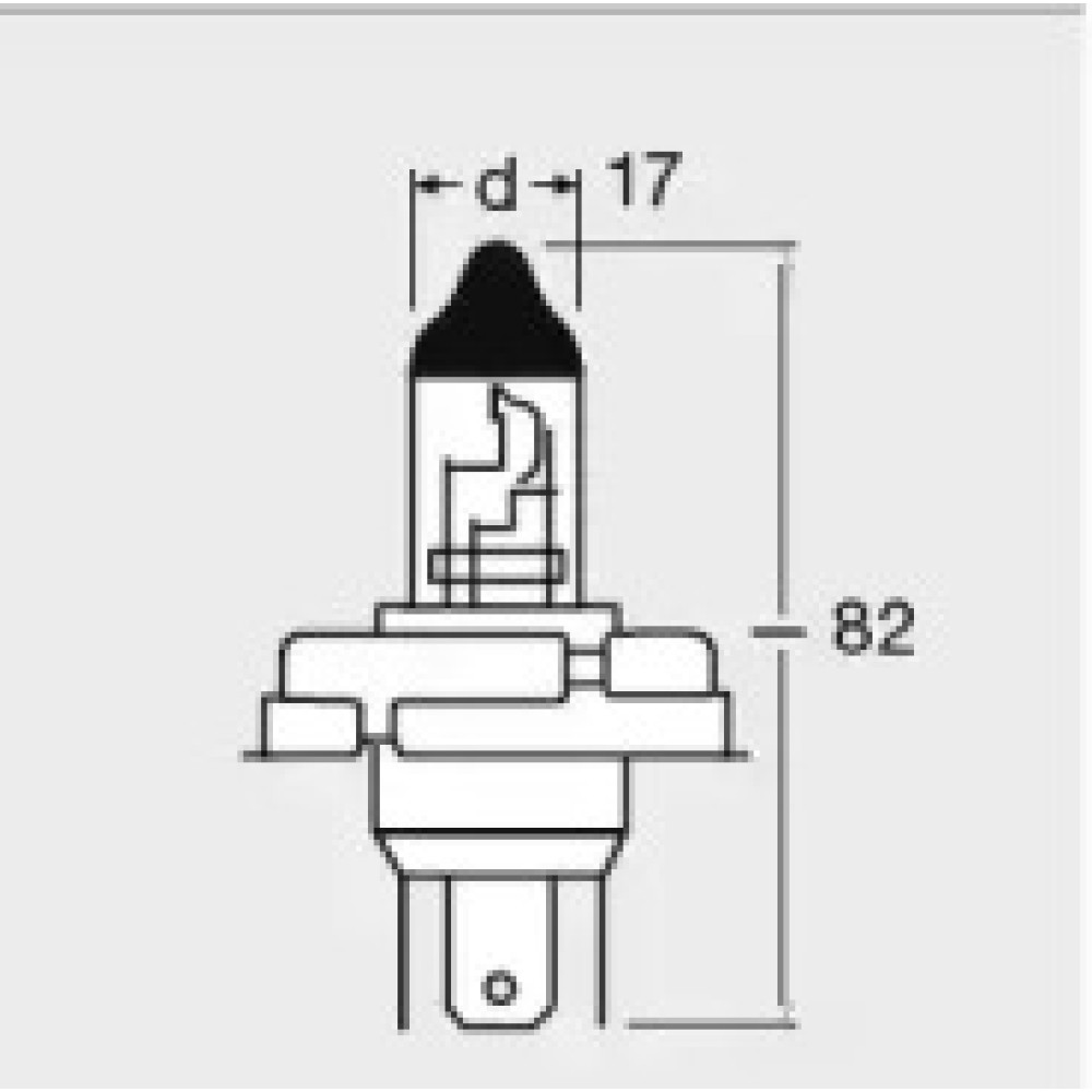 64183-FS OSRAM Лампа R2 12V 45/40W P45T ORIGINAL