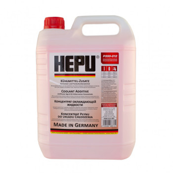 Антифриз HEPU G12 P999-G12 концентрат, 5 л (червоний)