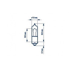 681913000 NARVA Лампа H21W 12V 21W BAY9s  HALOGEN MINIATURE