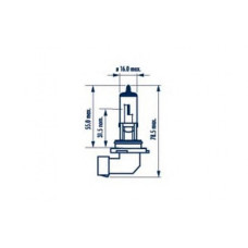 480064000 NARVA Лампа HB4 12/12,8V 50/55W P22d (блістер 1 шт.) HALOGEN