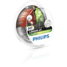 12258LLECOS2 (PHILIPS) H1 LongLife EcoVision 12V 55W  P14,5s Set 2 pc.