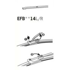 TRICO ExactFit Flat Щітка склоочисника ,безкаркасна OEM (350мм)