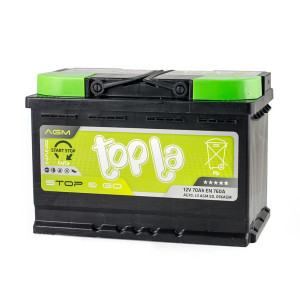 Акумулятор автомобільний Topla AGM Stop&Go 70 Ah 760A R+ (607000 / L3)