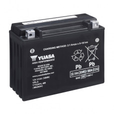  Акумулятор МОТО Yuasa 12V 22,1Ah High Performance MF VRLA Battery YTX24HL-BS(сухозаряжений)