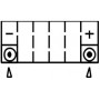 Мото акумулятор Yuasa  12V 6Ah  MF VRLA Battery AGM YTX7L-BS (сухозаряжений)