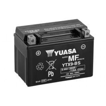 Мото аккумулятор Yuasa 12V 8Ah MF VRLA Battery YTX9-BS (сухозаряжений)
