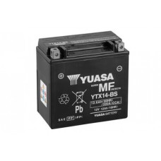 Мото акумулятор Yuasa 12V 12,6Ah  MF VRLA Battery  YTX14-BS(сухозаряжений)