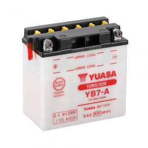 Мото аккумулятор Yuasa 12V 8,4Ah  YuMicron Battery YB7-A (сухозаряжений)