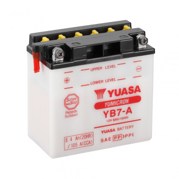 Мото аккумулятор Yuasa 12V 8,4Ah  YuMicron Battery YB7-A (сухозаряжений)