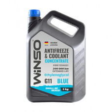 ANTIFREEZE & COOLANT CONCENTRATE WINSO BLUE G11 Антифриз концентрат 5kg (4шт/ящ)