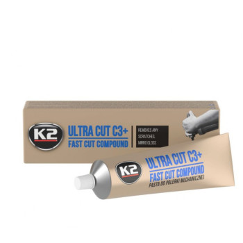 K2 ULTRA CUT C3+ 100g, універсальна паста для шліфувальних машин K2 ULTRA CUT C3+ 100g, універсальна паста для шліфувальних машин