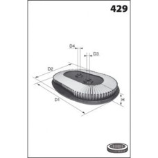 EL3939 Фільтр повітря ( аналогWA6303/LX846)