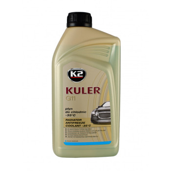 Антифриз K2 Kuler Long Life G11 -35°C синий T201N, 1 л (готов к применению)