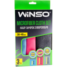 Набір ганчірок з мікрофібри 3шт.,розміром 30*40см.(універсальна, полірування, скло) (120шт/ящ) WINSO