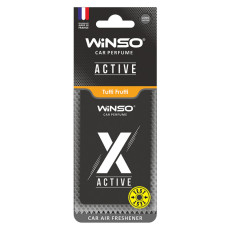 Освіжувач повітря WINSO X Active, целюлозний ароматизатор, Tutti Frutti, (50шт/ящ.)