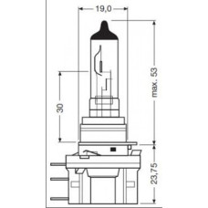 64176-FS OSRAM Лампа H15 55/15W 12V PGJ23T-1 ORIGINAL