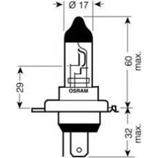 64196TSP-FS OSRAM Лампа H4 24V 75W P43t TRUCKSTAR PRO