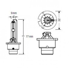 66240-FS OSRAM Лампа D2S 35W P32d-2 XENARC ORIGINAL