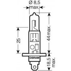 64155TSP-FS OSRAM Лампа H1 24V 70W P14.5s TRUCKSTAR PRO