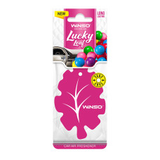 Освіжувач повітря WINSO Lucky Leaf, целюлозний ароматизатор, Bubble Gum (50шт/ящ.)