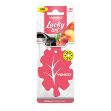 Освіжувач повітря WINSO Lucky Leaf, целюлозний ароматизатор, Peach (50шт/ящ.)